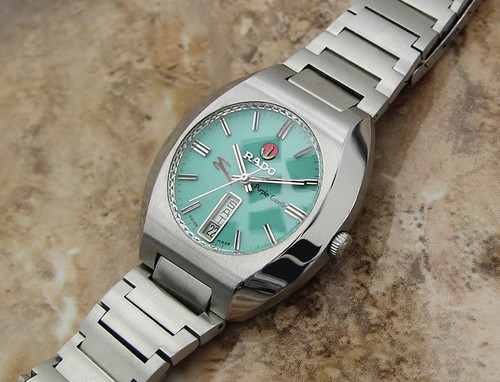 時計 RADO GAZELLE Vintage RADO Purple Gazelle Automatic Day Date Classic Dial