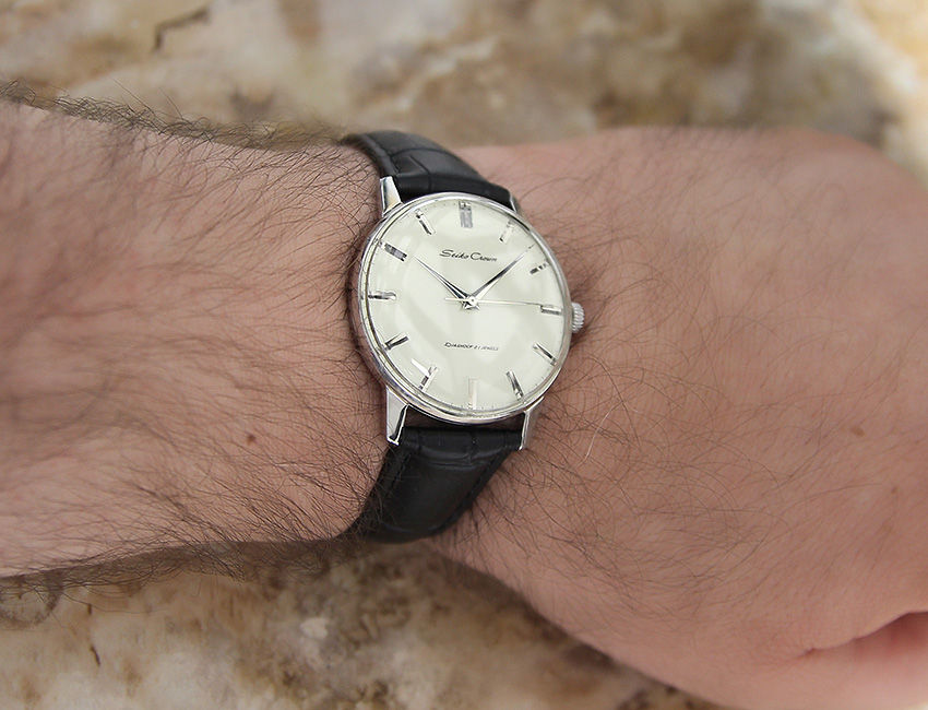 Thumbnail: Seiko Crown Vintage 1960 Japanese Men's  Collectible Manual Watch