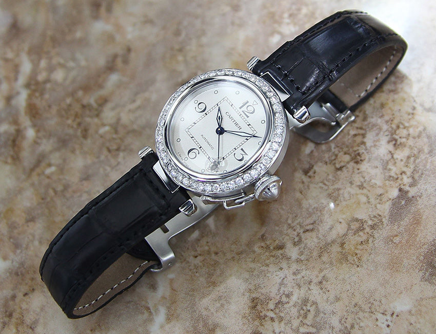 Thumbnail: Cartier Pasha 2324 Diamond Swiss Men's Watch