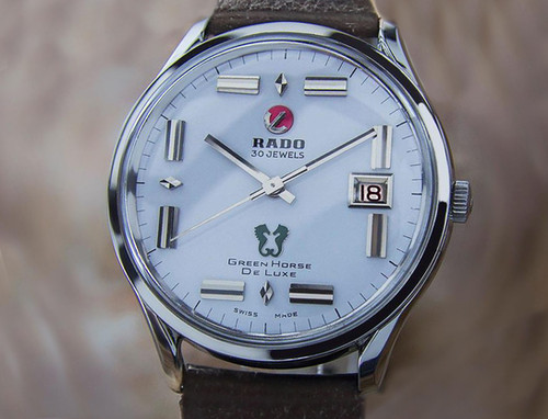 M*a様 K741 RADO Green Horse De Luxe 時計 自動 K741 RADO Green Horse De Luxe 時計 自動巻き