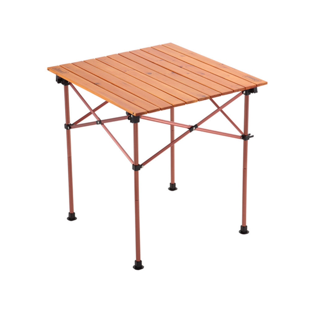 COLEMAN Natural Wood Roll Table Vintage