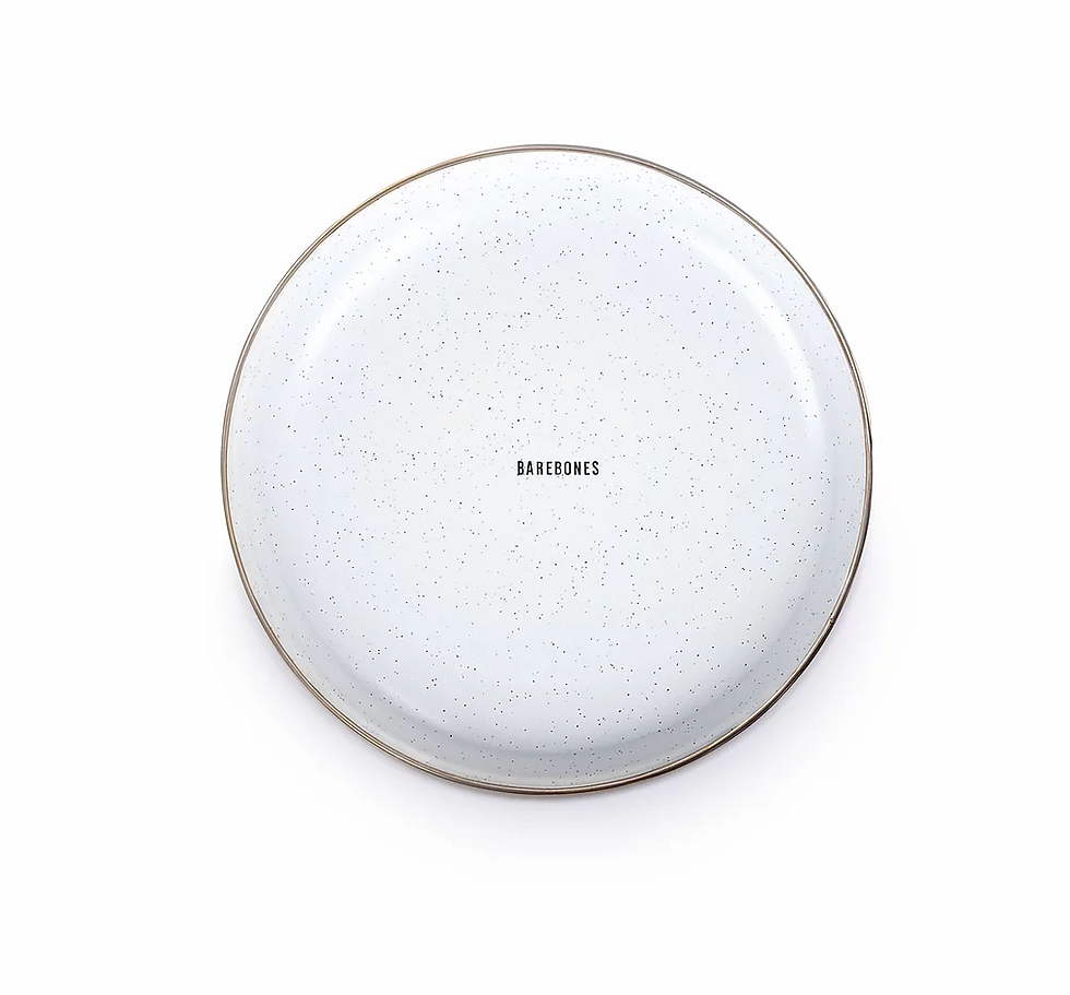 ภาพขนาดย่อ: BAREBONES Enamel Salad Plate Egg Shell Set of 2