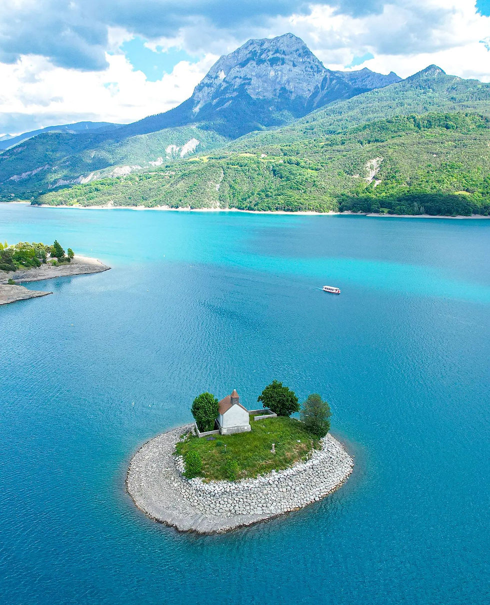 Tour du lac de Serre-Poncon à vélo