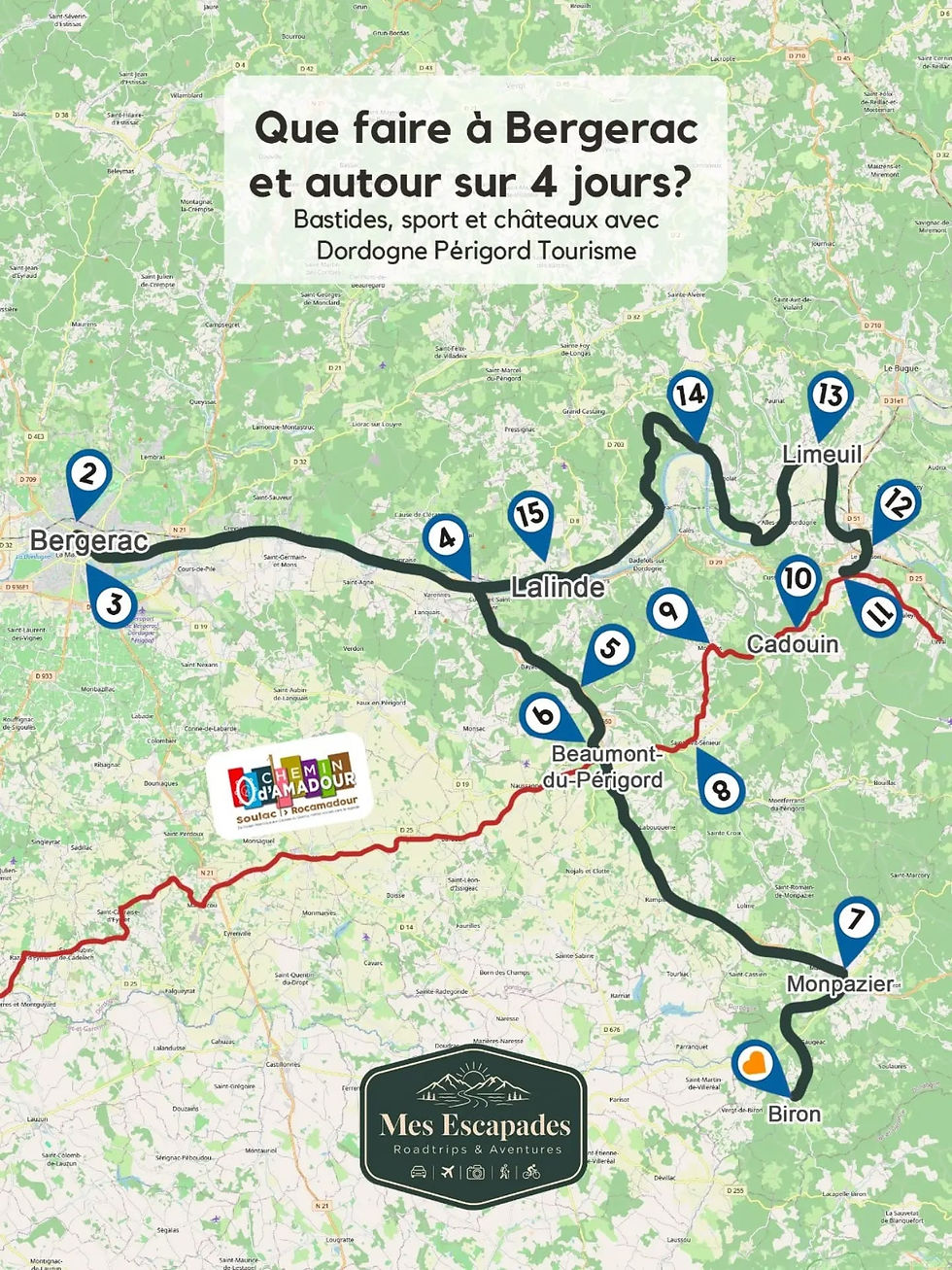 Que faire à Bergerac et alentours en 4 jours? La Visite de Bergerac que voir?
