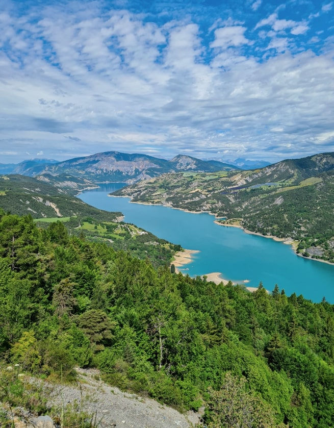 Tour du lac de Serre-Poncon à vélo
