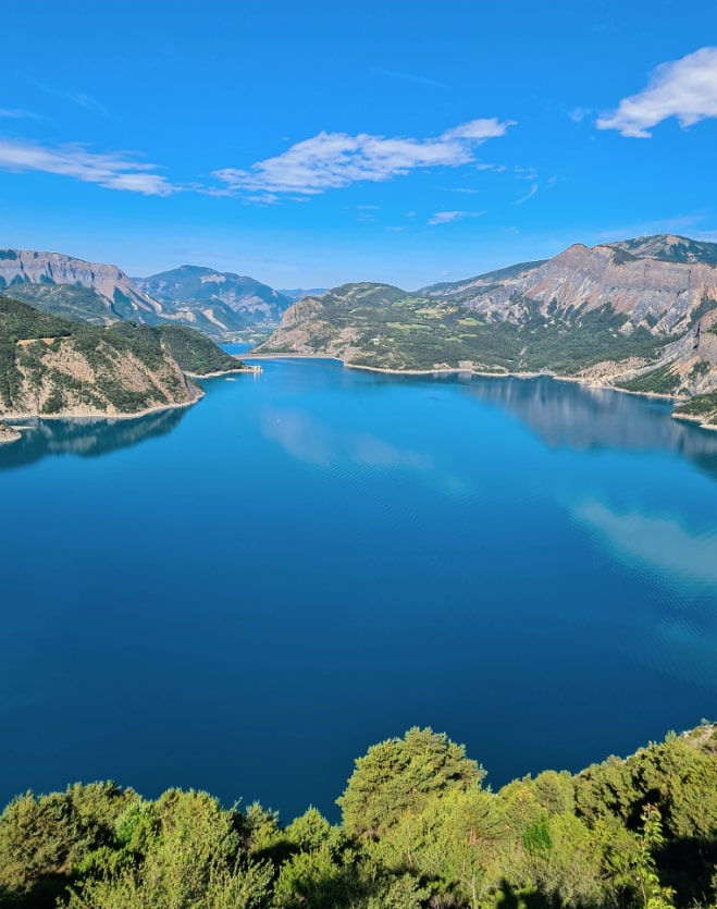 Tour du lac de Serre-Poncon à vélo
