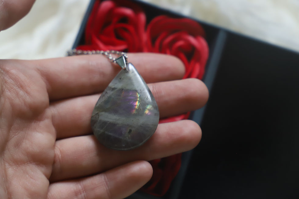 Collier Labradorite Violette