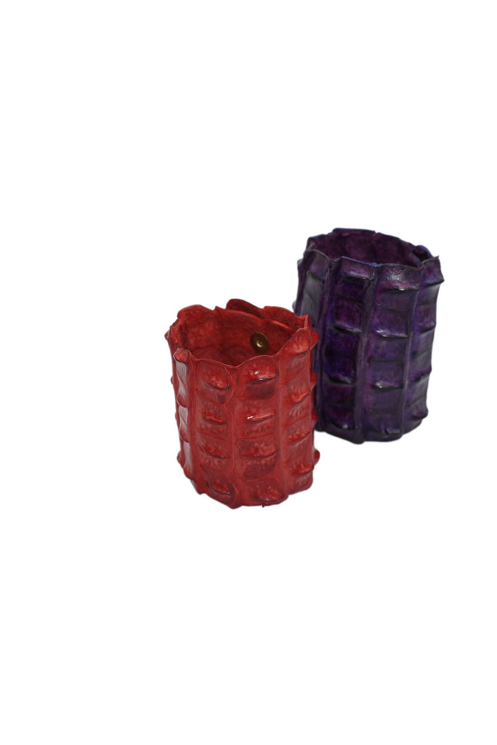 Thumbnail: Ruby Red "Swamp Star" Crocodile Cuff