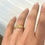 Thumbnail: Gold Wedding Band Textured With Your Own Beach Sand