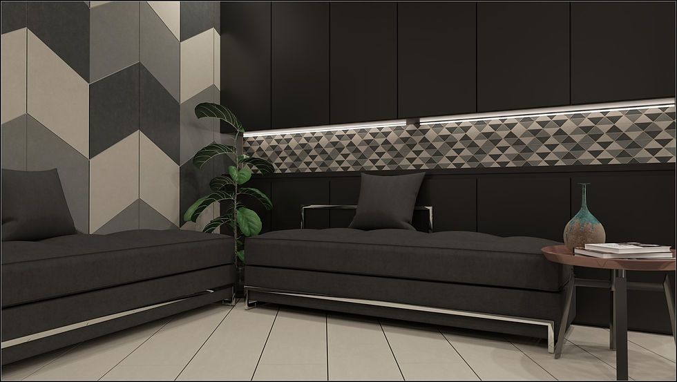 Thumbnail: Serendipity - Triangle Mix Mosaics - M2X4TRI Tile