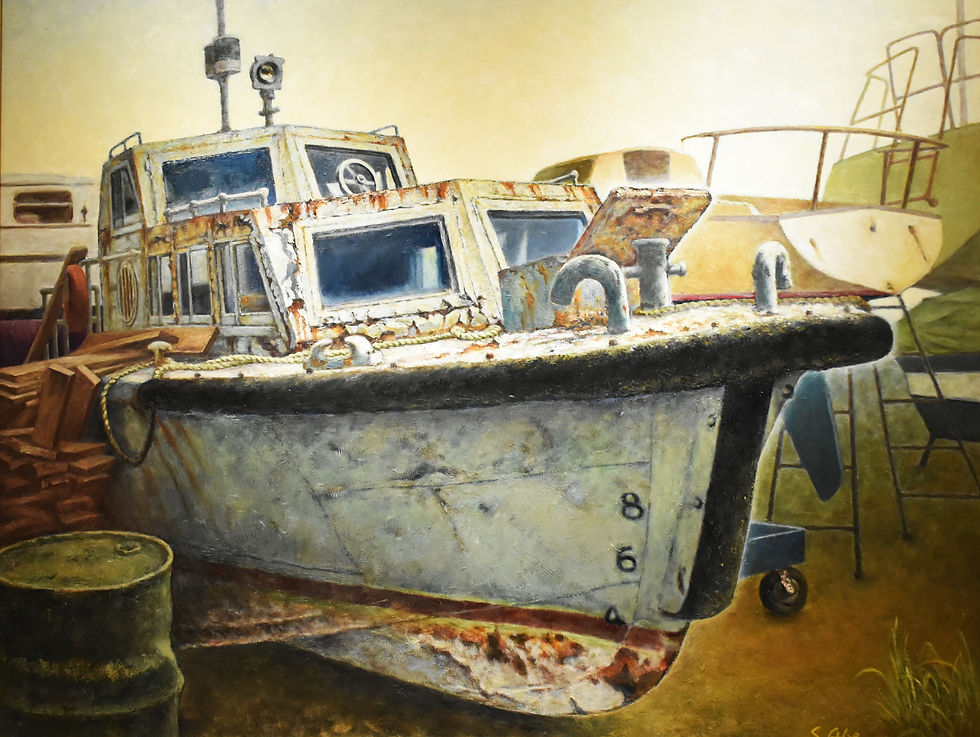 野晒し（のざし）／油彩　F80