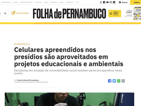 Celulares apreendidos nos presídios são aproveitados em projetos educacionais e ambientais