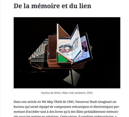 De la mémoire et du lien/Dominique Moulon dans In the Digital Age