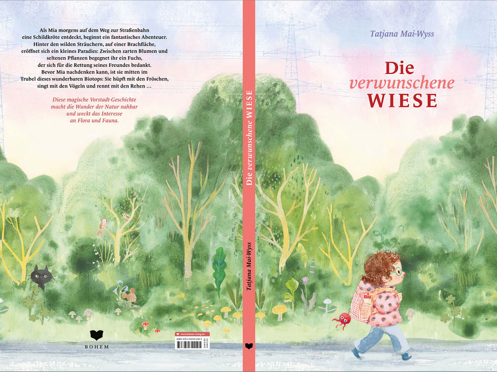 picture book cover showing a little girl walking to school at daybreak