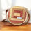 Miniaturbild: runde Handtasche im Patchwork Design, Erdfarben
