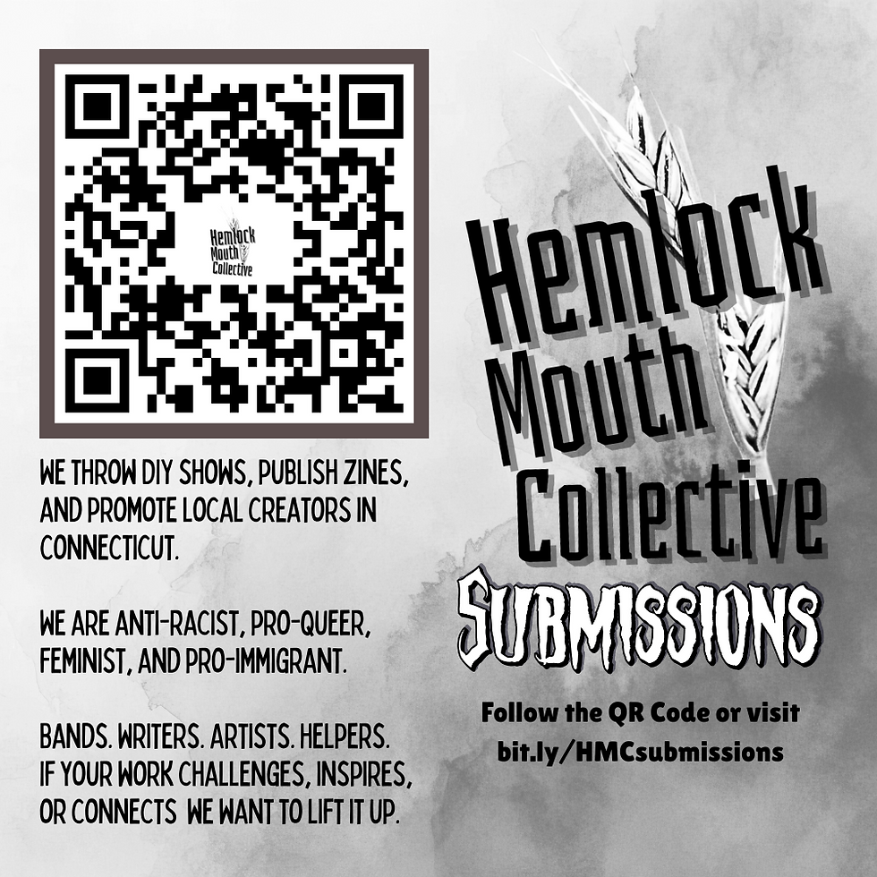 Flyer for the Hemlock Mouth Collective Submissions