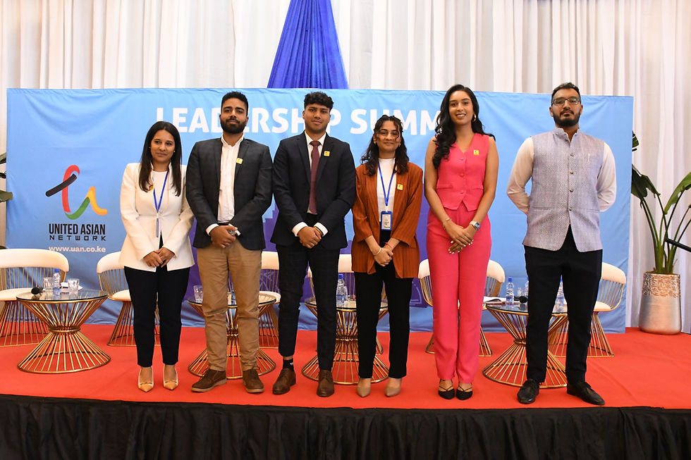L to R: Dr. Isha Anand, Mr. Kushil Nathwani, Mr. Parth Gupta, Ms. Mahek Dagar, Ms. Sonam T. Shah, Mr. Harman Grewal