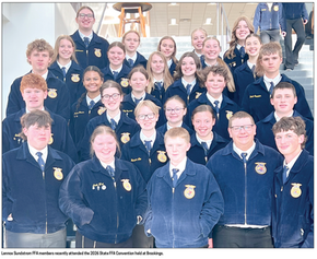 Lennox Sundstrom FFA excels at State Convention
