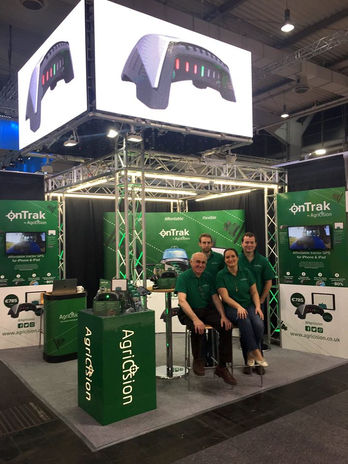 Video wall on a exhibition stand.