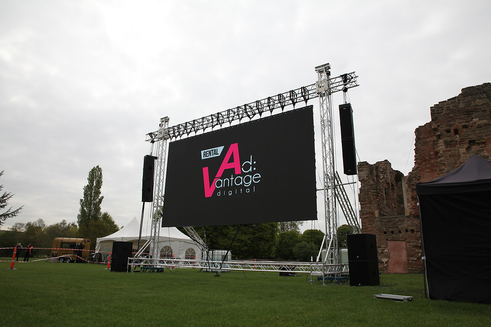 LED video screens allow daytime and evening film screenings