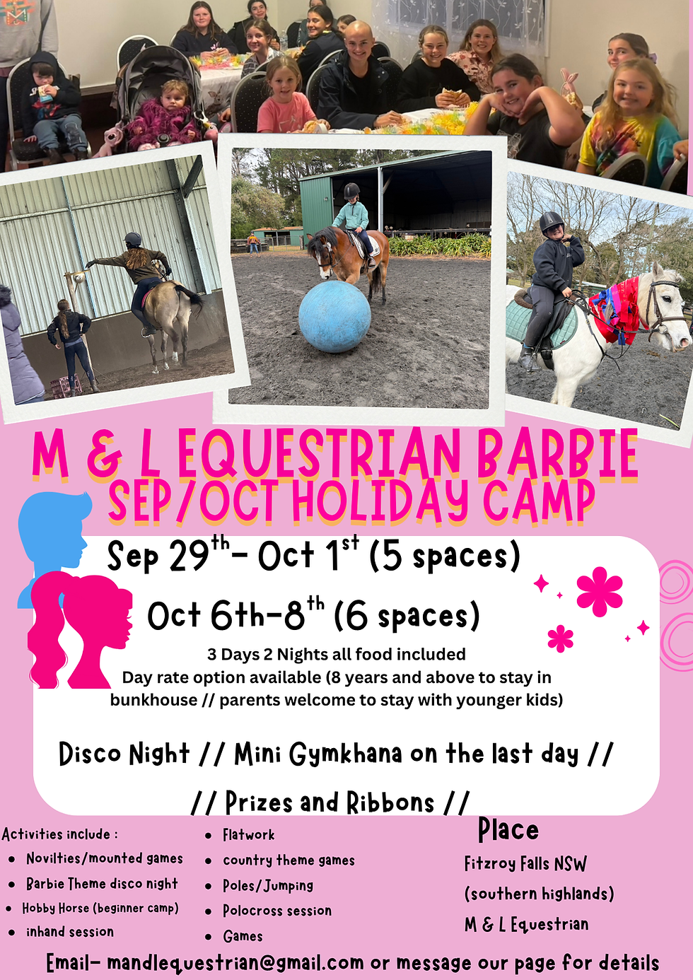 Barbie and Ken theme holiday camp (INTAKE TWO)