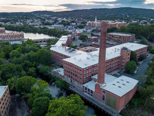 The historic mill complex in Maynard