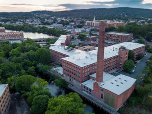 The historic mill complex in Maynard