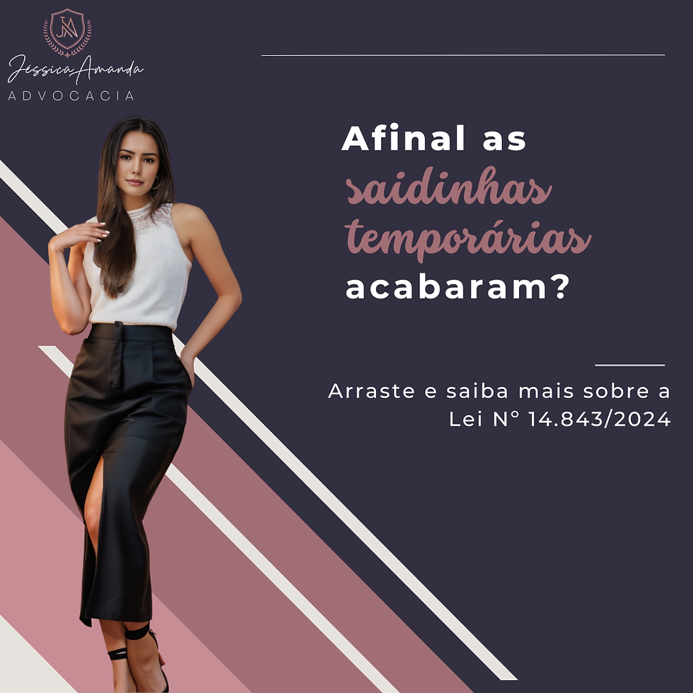 Afinal as saidinhas temporárias acabaram?