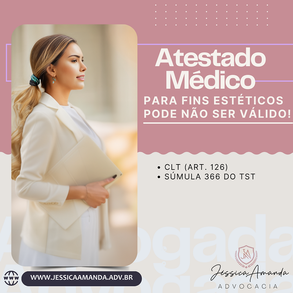 Alerta: atestado médico para fins estéticos pode não ser válido!