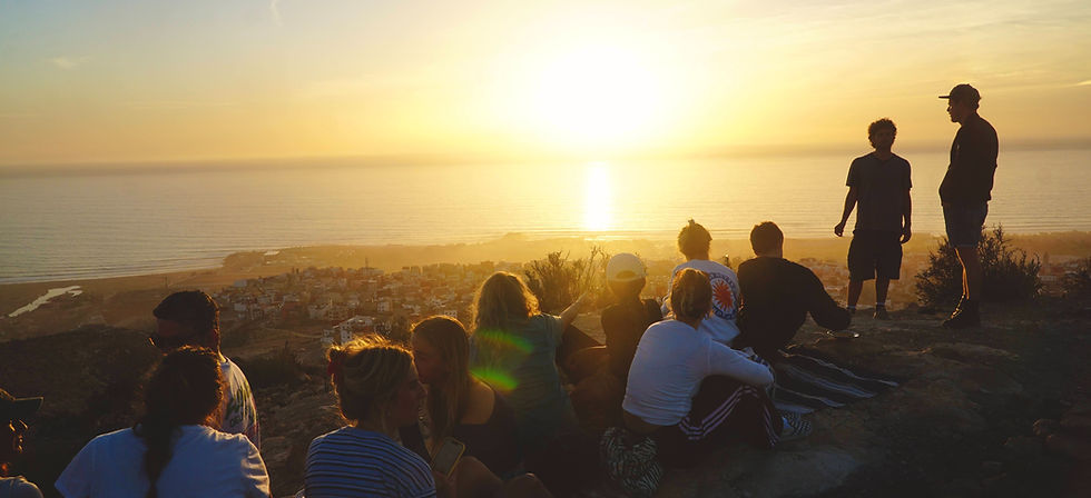 Sunset hike in Morocco on a casual Tuesday after work