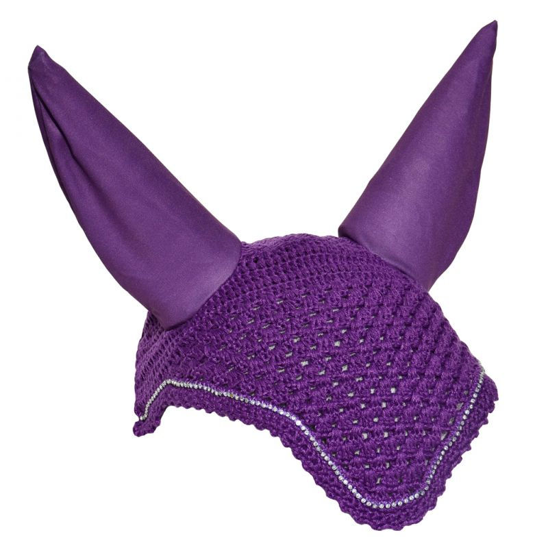 Thumbnail: Rhinegold Diamante Fly Hood/Noise Muffler