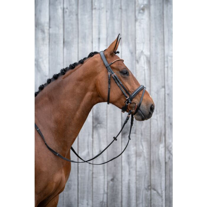 Thumbnail: HKM  -Rosegold Glamour- Style Bridle