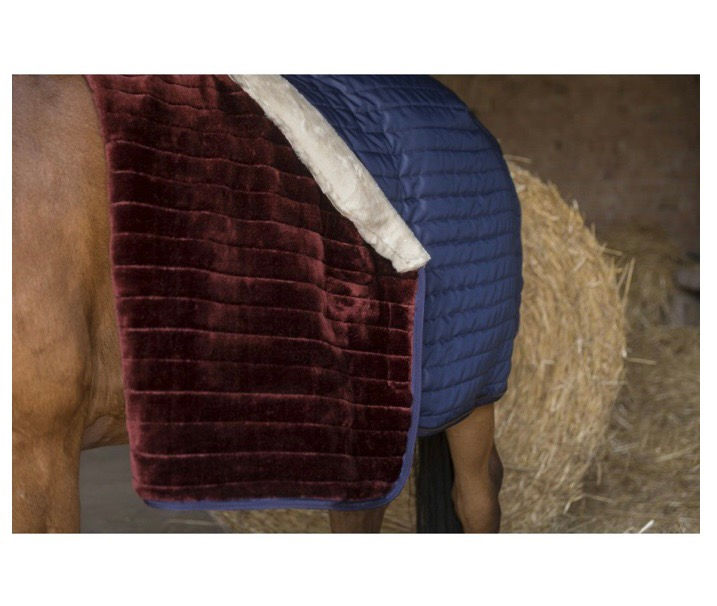 Thumbnail: EQUITHÈME "TEDDY" STABLE RUG, SYNTHETIC SHEEPSKIN LINED