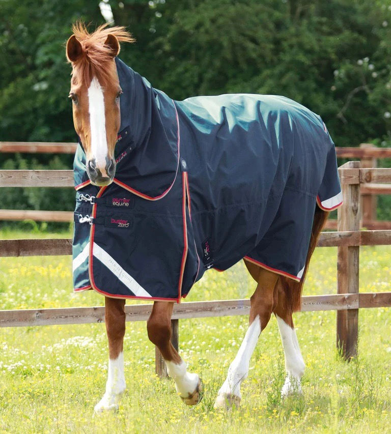 Thumbnail: PE Buster Zero Turnout Rug with Classic Neck Cover