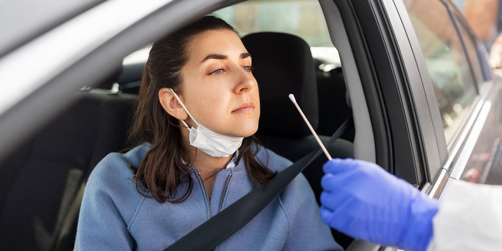A Nasal Swab is Used for a COVID- 19 Test