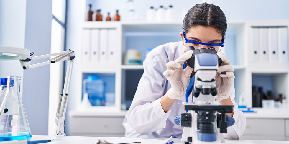 Examining Specimen for Parasites