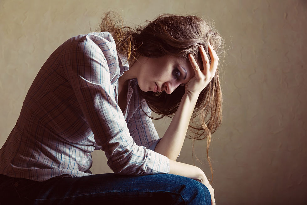 A Woman Feeling Ill
