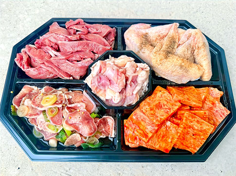 BBQ用お肉の盛り合わせ