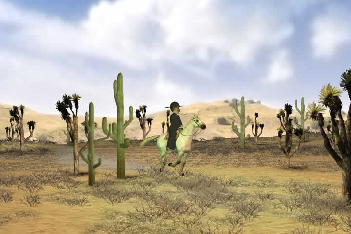 Pe.Cícero cavalgando