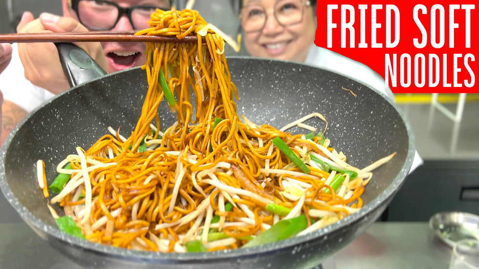 Classic Chinese Fried Soft Noodle Video & Written Recipe