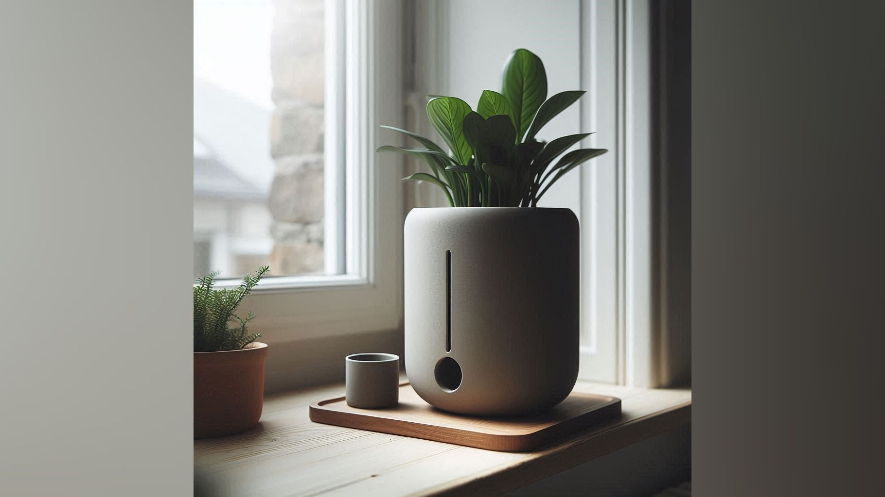 Minimalist Round Self- Watering Plant Pot