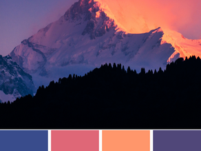 Snowy Sunrise Color Palette