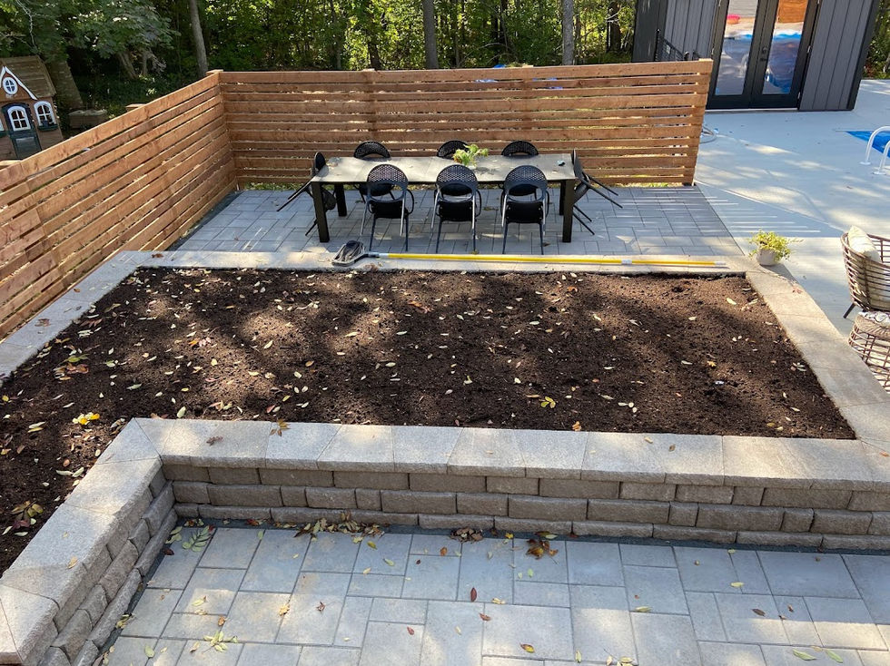 Rock and Garden Landscaping Retaining wall 8