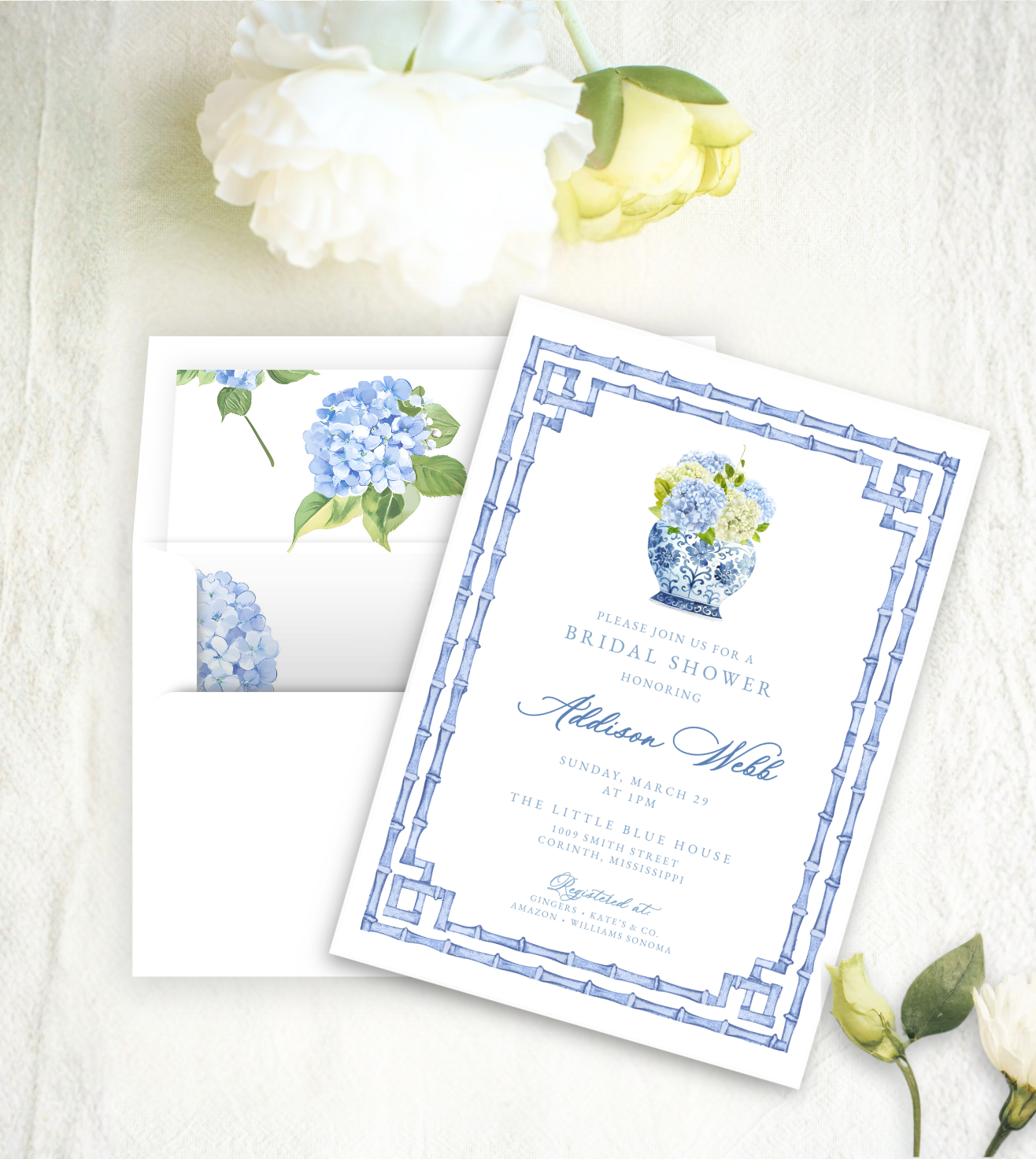 Ginger Jar Bridal Shower Invitation