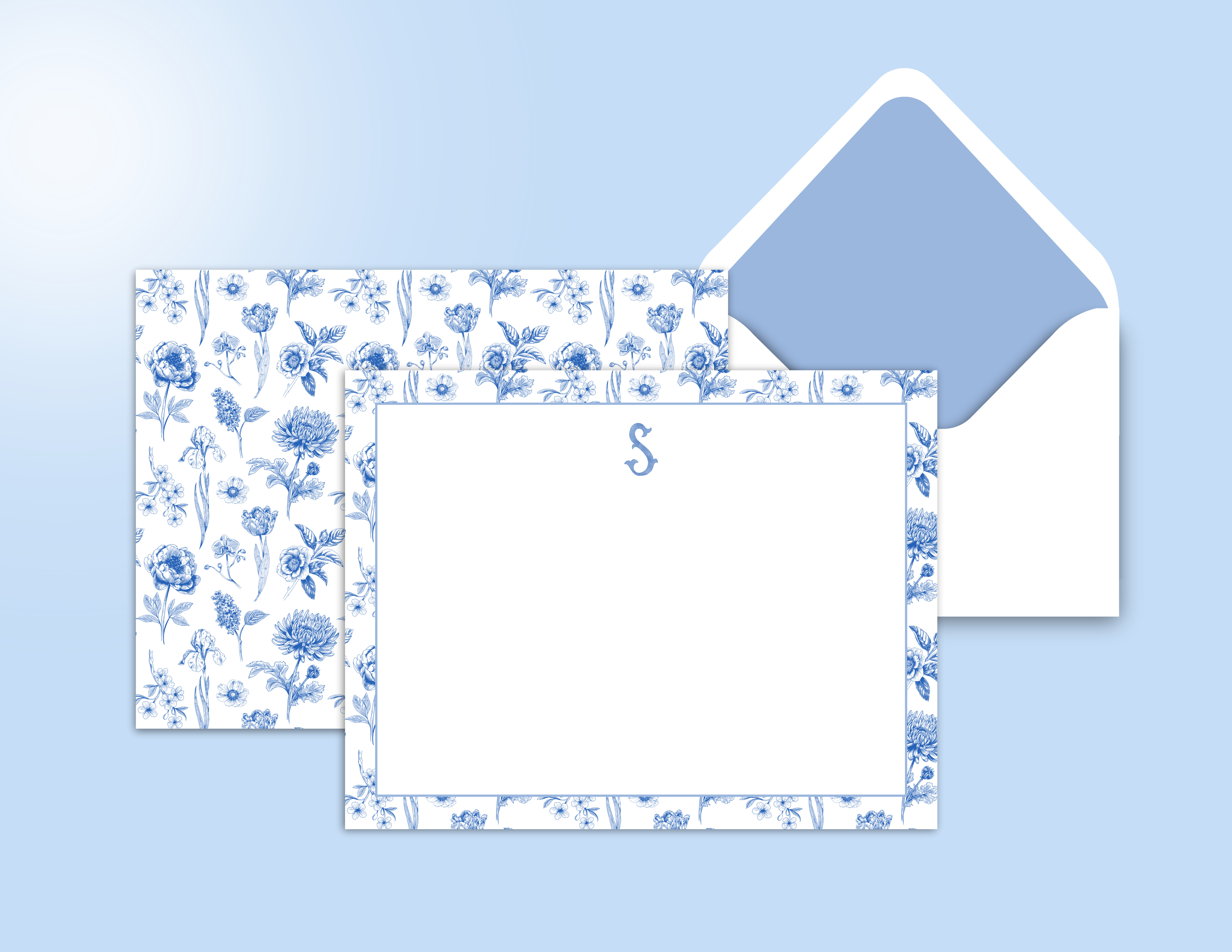 French Floral Notecard Set