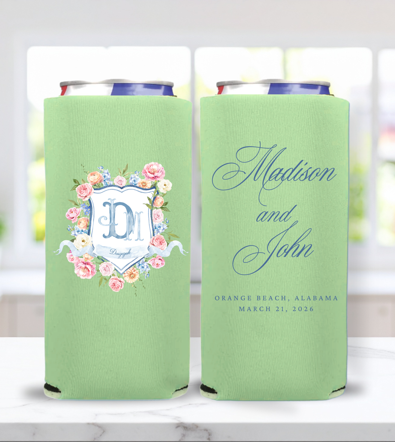 Full-Color Slim Foam Can Coolers