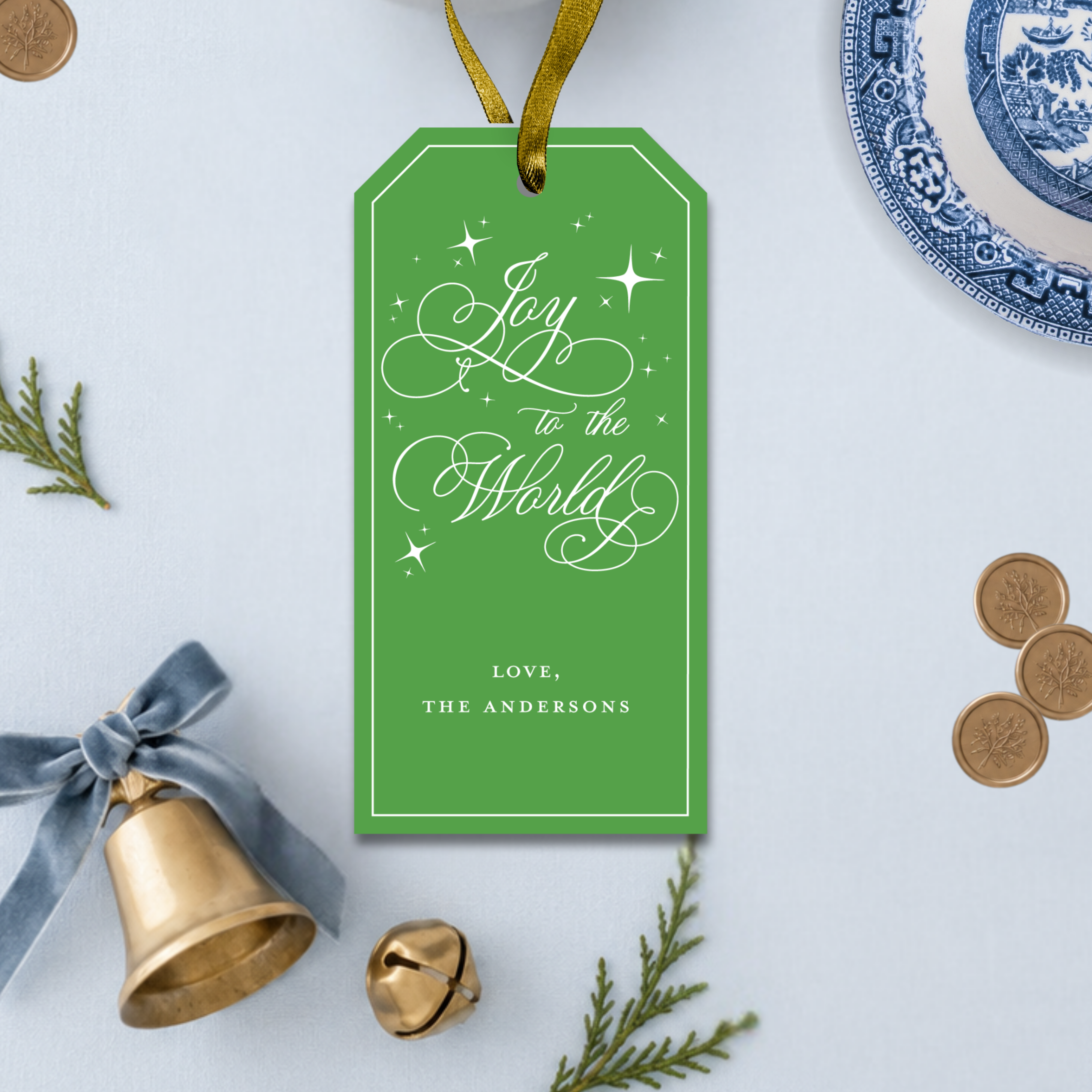Joy to the World Christmas Tags