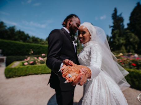 With its stunning views of the gardens, the restaurant provides a serene and romantic setting for your wedding celebration- Ousman & Aisha's wedding day
