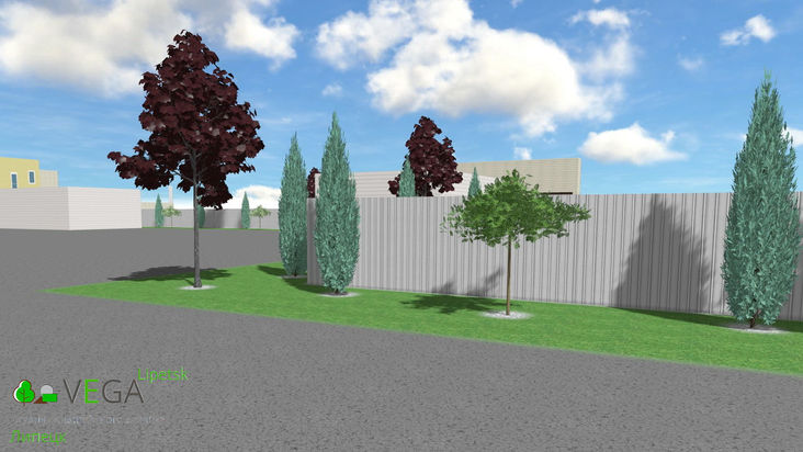 ландшафтный дизайн Vega Вега Липецк благоустройство озеленение территории