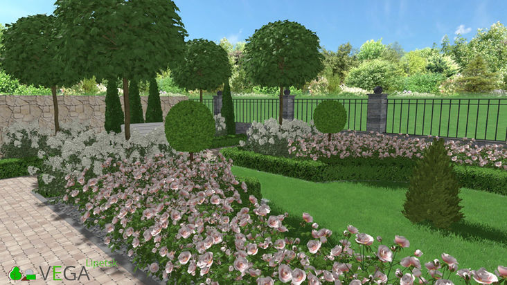 ландшафтный дизайн Vega Вега Липецк благоустройство озеленение территории 